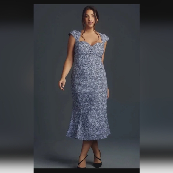 Maeve Dresses & Skirts - Anthropologie The Cecily Fit & Flare Sweetheart Dress by Maeve Size 1X, NWT